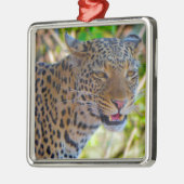 Gevlekte Luipaard Metalen Ornament (Links)