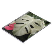 Gevlekte Monstera Blad Bloem Notitieboek (Linkerzijde)