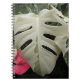 Gevlekte Monstera Blad Bloem Notitieboek (Voorkant)