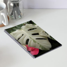 Gevlekte Monstera Blad Bloem Notitieboek