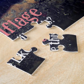 Gevlekte murene onder water legpuzzel (Zijkant)