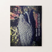 Gevlekte murene onder water legpuzzel (Verticaal)