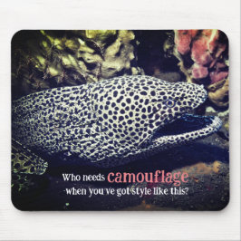 Gevlekte murene onder water muismat