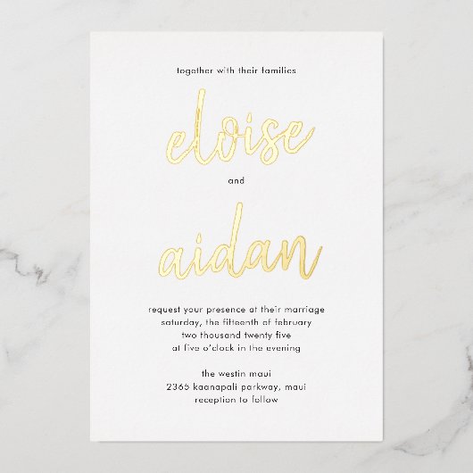 Gevlekte Namen Echte de Uitnodiging van het Bieden (Voorkant)