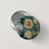 Gevlekte Oceaan Jasper Ronde Button 3,2 Cm (Voorkant /achterkant)
