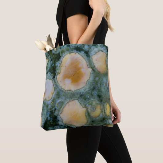 Gevlekte Oceaan Jasper Tote Bag (Dichtbij)