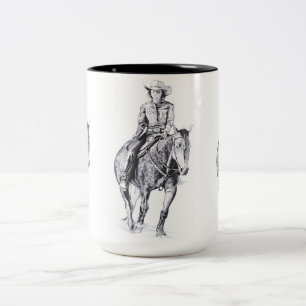 Gevlekte ochtend tweekleurige koffiemok