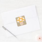 Gevlekte paddenstoel vierkante sticker (Envelop)