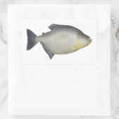 Gevlekte Piranha Rechthoekige Sticker (Tas)