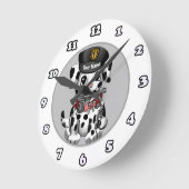 Gevlekte politiehond klok (Hoek)