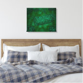 Gevlekte raenvirusdeeltjes 1 canvas afdruk (Insitu (Slaapkamer))