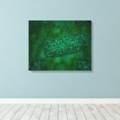 Gevlekte raenvirusdeeltjes 1 canvas afdruk (Insitu (Houten vloer))