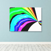 Gevlekte regenboog canvas afdruk (Insitu (Houten vloer))