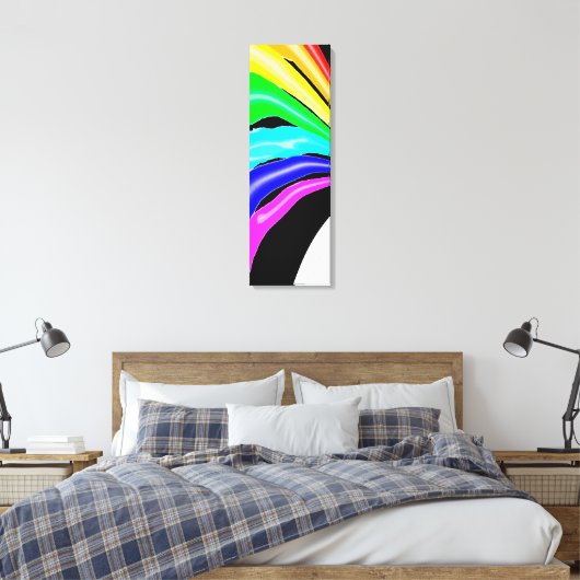 Gevlekte regenboog canvas afdruk (Insitu (Slaapkamer))