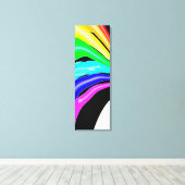 Gevlekte regenboog canvas afdruk (Insitu (Houten vloer))