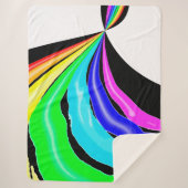 Gevlekte regenboog sherpa deken (Voorkant)