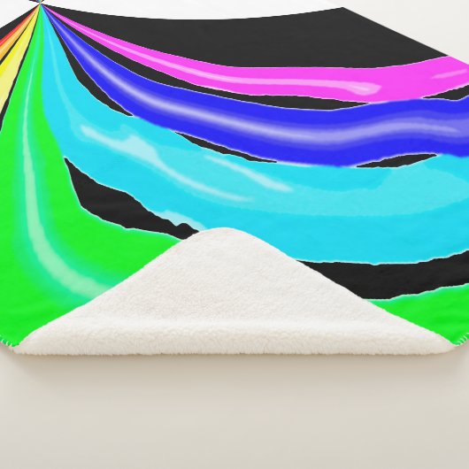 Gevlekte regenboog sherpa deken (3/4)