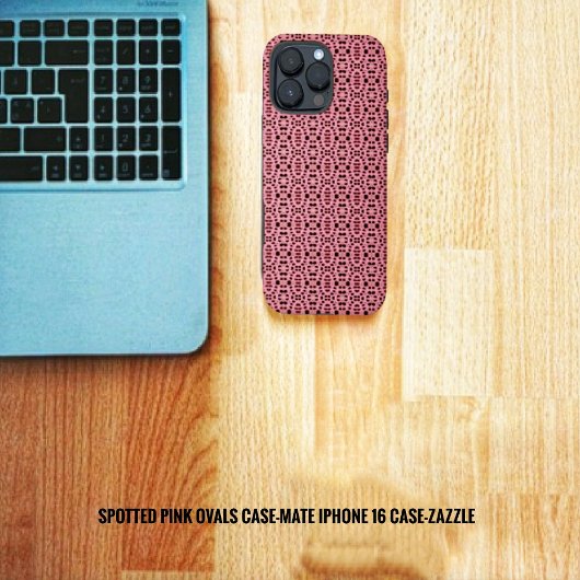 gevlekte roze ovaal Case-Mate iPhone case