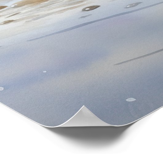 Gevlekte Sandpiper Bird Art Print Poster (Hoek)