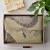 Gevlekte tijger Minhwa met ekster Tissuepapier (Geschenk)