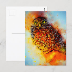 Gevlekte uil briefkaart