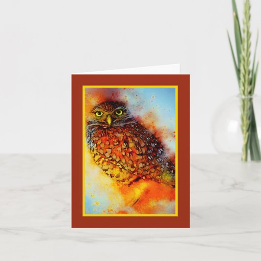 Gevlekte uil briefkaart (Voorkant)