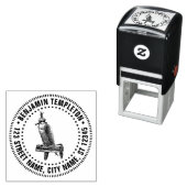 Gevlekte valk roofvogel naam retouradres zelfinktende stempel (In situ)