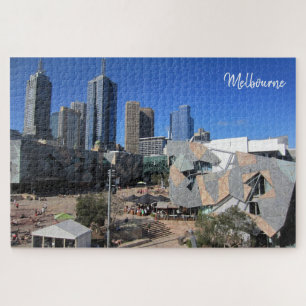 gevlekte vierkante skyline legpuzzel