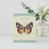  gevlekte vlinder briefkaart (Staand voorkant)