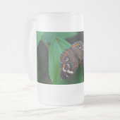 Gevlekte vlinder Frosted Mok (Voorkant links)