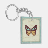  gevlekte vlinder sleutelhanger (Voorkant Links)