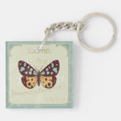  gevlekte vlinder sleutelhanger (Achterkant)