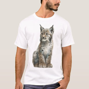 Gevlekte Wildekat Lynx Lynx Mannen T-shirt