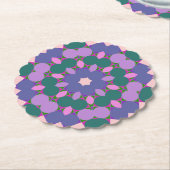 Gevlekte wintuig kartonnen onderzetters (Gekanteld)