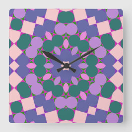 Gevlekte wintuig vierkante klok