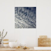 gevlekte wolken poster (Keuken)