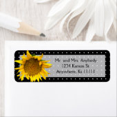 Gevlekte zonnebloem etiket (Insitu)