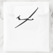 Gevlekte zweefsticker vierkante sticker (Tas)