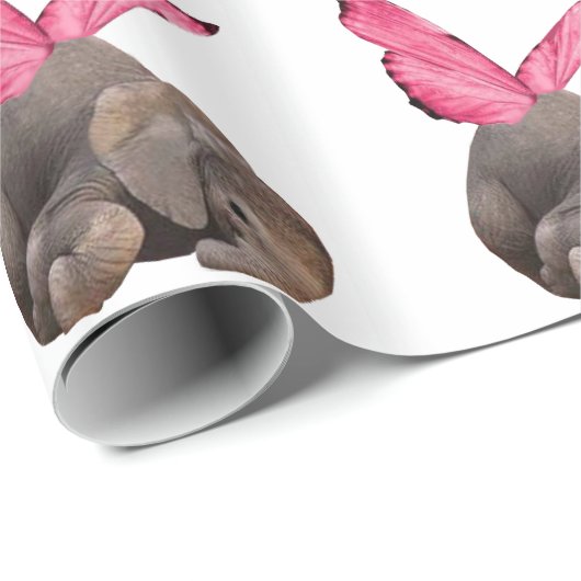 Gevleugeld Baby olifant inpakpapier (Rol Hoek)