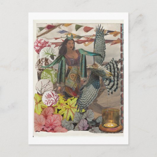 gevleugeld briefkaart (Voorkant)