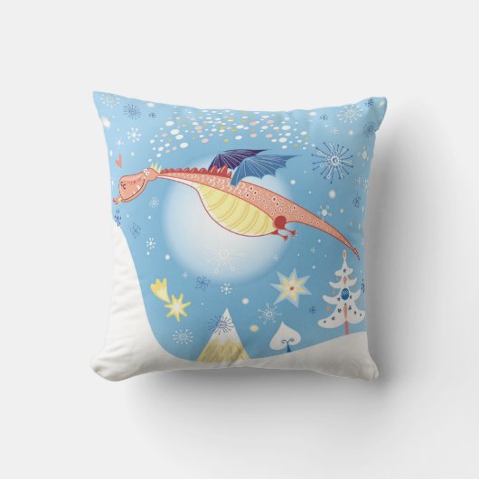 Gevleugeld Drakenkussen Kussen (Voorkant)