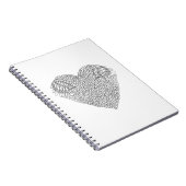 Gevleugeld Hart Doodle Notitieboek (Rechterzijde)
