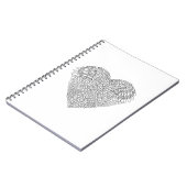 Gevleugeld Hart Doodle Notitieboek (Linkerzijde)
