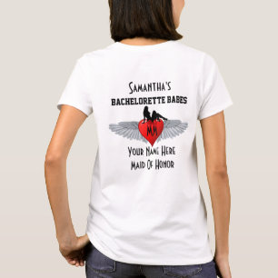 Gevleugeld hart vrijgezellenfeest t-shirt