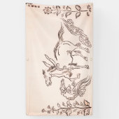 GEVLEUGELD PAARD JAPANS Banner (Verticaal)