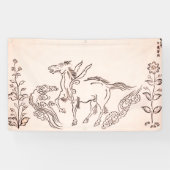 GEVLEUGELD PAARD JAPANS Banner (Horizontaal)