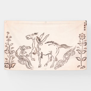 GEVLEUGELD PAARD JAPANS Banner
