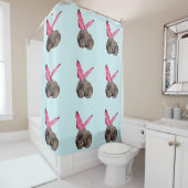 Gevleugelde Baby Olifant Douchegordijn (In situ)