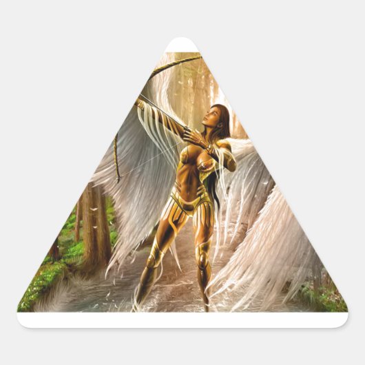 Gevleugelde boog sticker (Voorkant)