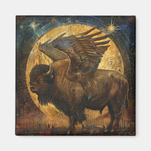 Gevleugelde Buffalo Bizon Magnet